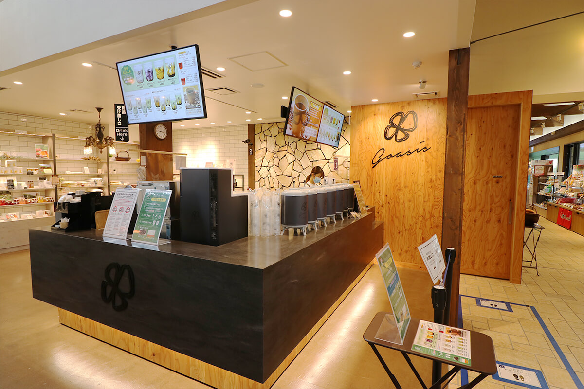 『goasis』（TEAスタンド）